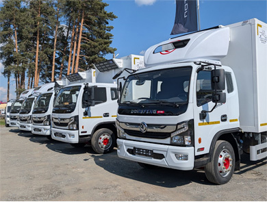 Пять рефрижераторов Dongfeng C120 с гидролифтами — теперь в парке «СЕВЕР ТСЛ»